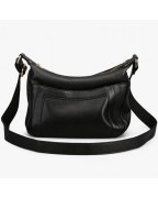 Small genuine leather shoulder bag