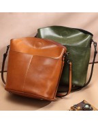 Cowhide fashion shoulder bag