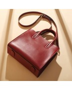 Genuine leather shoulder bag