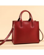 Genuine leather shoulder bag