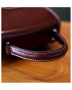 Retro style versatile small square bag cowhide