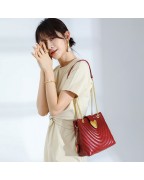 women's genuine leather bucket bag