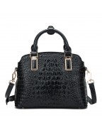 Crocodile pattern ladies dumpling bag