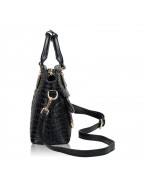 Crocodile pattern ladies dumpling bag