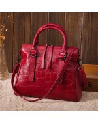 Crocodile leather ladies handbag