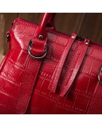 Crocodile leather ladies handbag