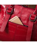 Crocodile leather ladies handbag