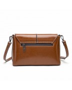 Retro cowhide women's bag trendy ladies lock