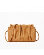 Pleated Crossbody Dumpling Bag